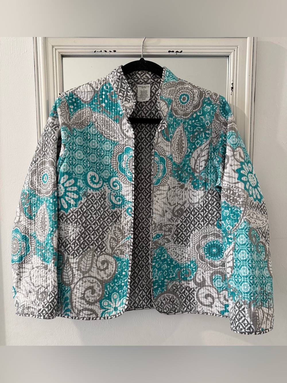 Alfred Dunner Quilted Cardigan
